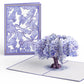 Lovepop Pop-Up Card - Watercolor Jacaranda Tree