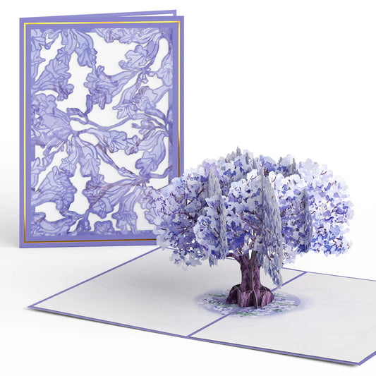 Lovepop Pop-Up Card - Watercolor Jacaranda Tree