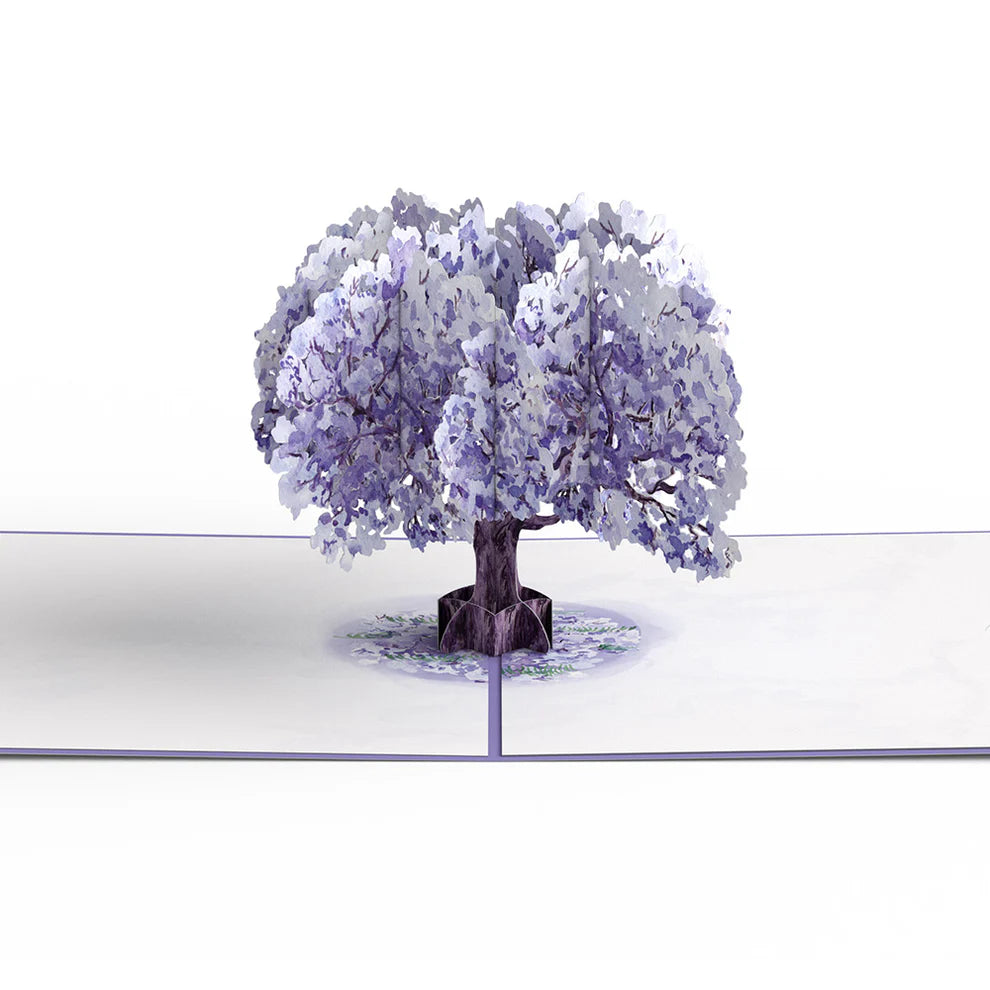 Lovepop Pop-Up Card - Watercolor Jacaranda Tree