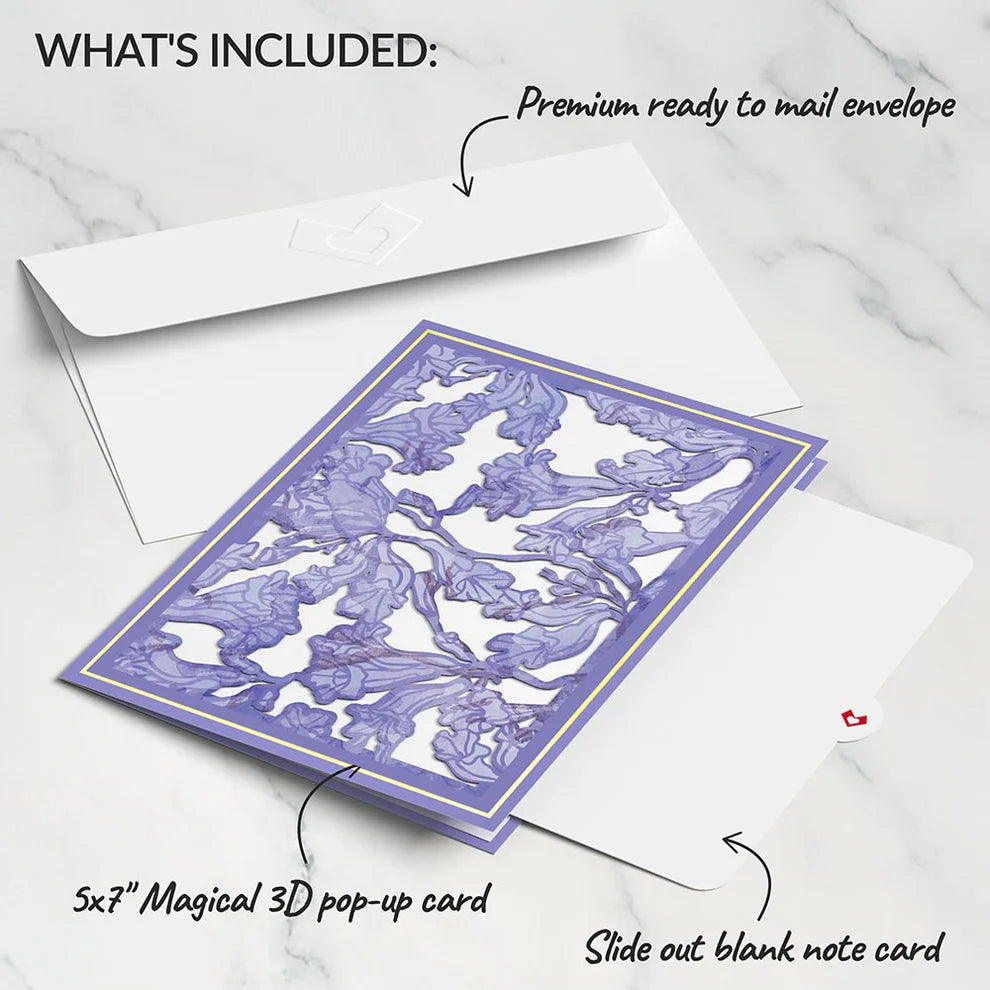 Lovepop Pop-Up Card - Watercolor Jacaranda Tree