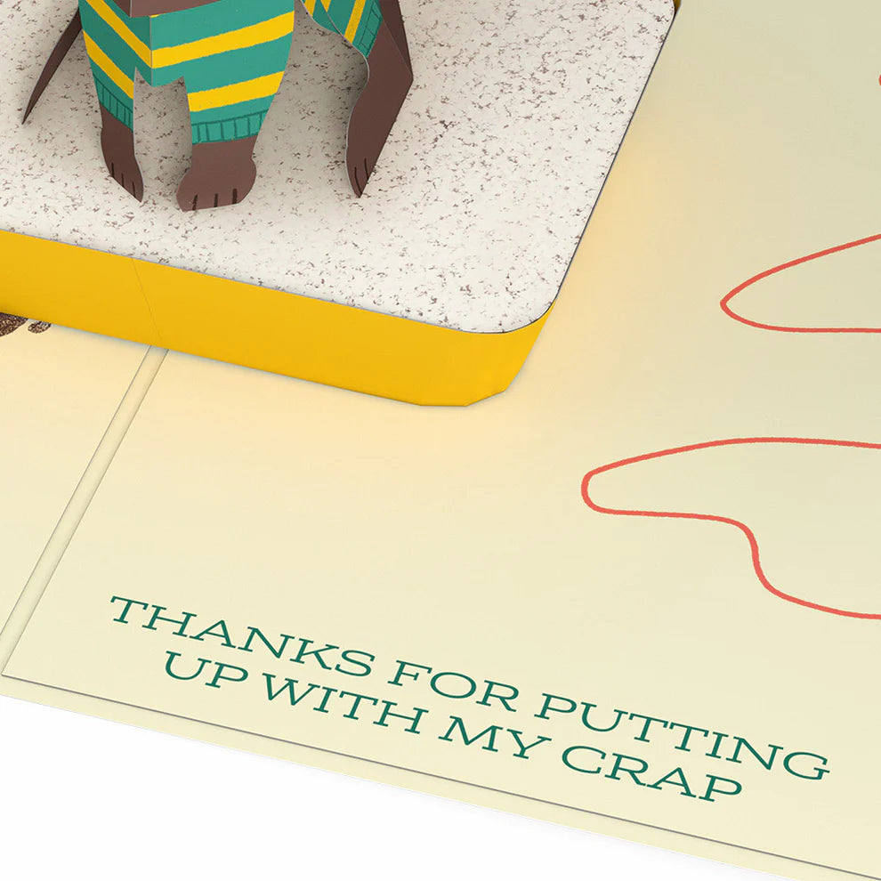 Lovepop Pop-Up Card - Thanks For Putting Up With My Crap Father's Day