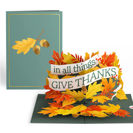 Lovepop Pop-Up Card - In All Things, Give Thanks
