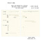 Laconic Style Notebook Refill - Gantt Chart