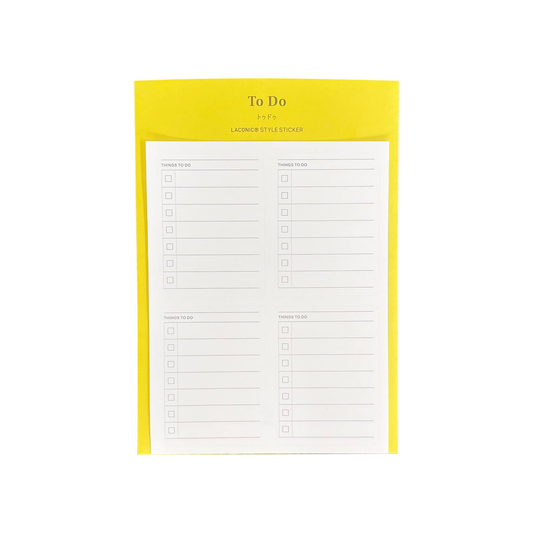 Laconic Style Notebook Sticker - To Do