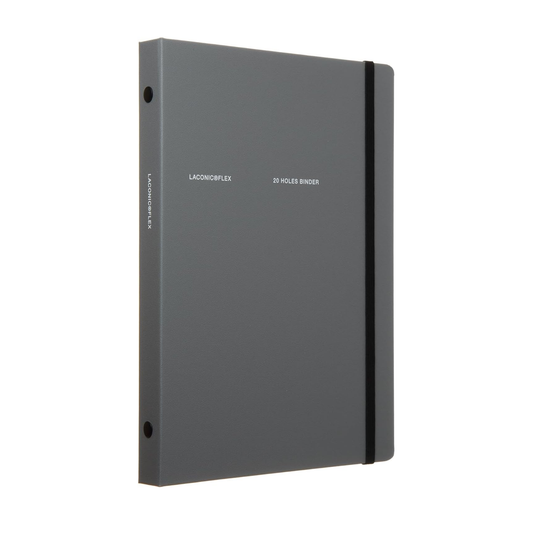 Laconic A5 Flex 20 Ring Binder - Gray