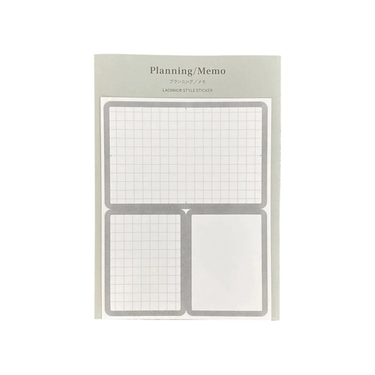 Laconic Style Notebook Sticker - Planning & Memo