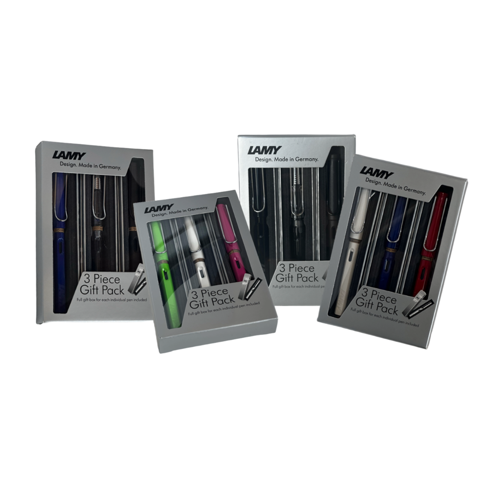 Lamy Safari Fountain Pen Gifts Set Charcoal, Black, Vista