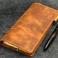 Galen Leather Slim Hobonichi Planner Cover - Crazy Horse Brown