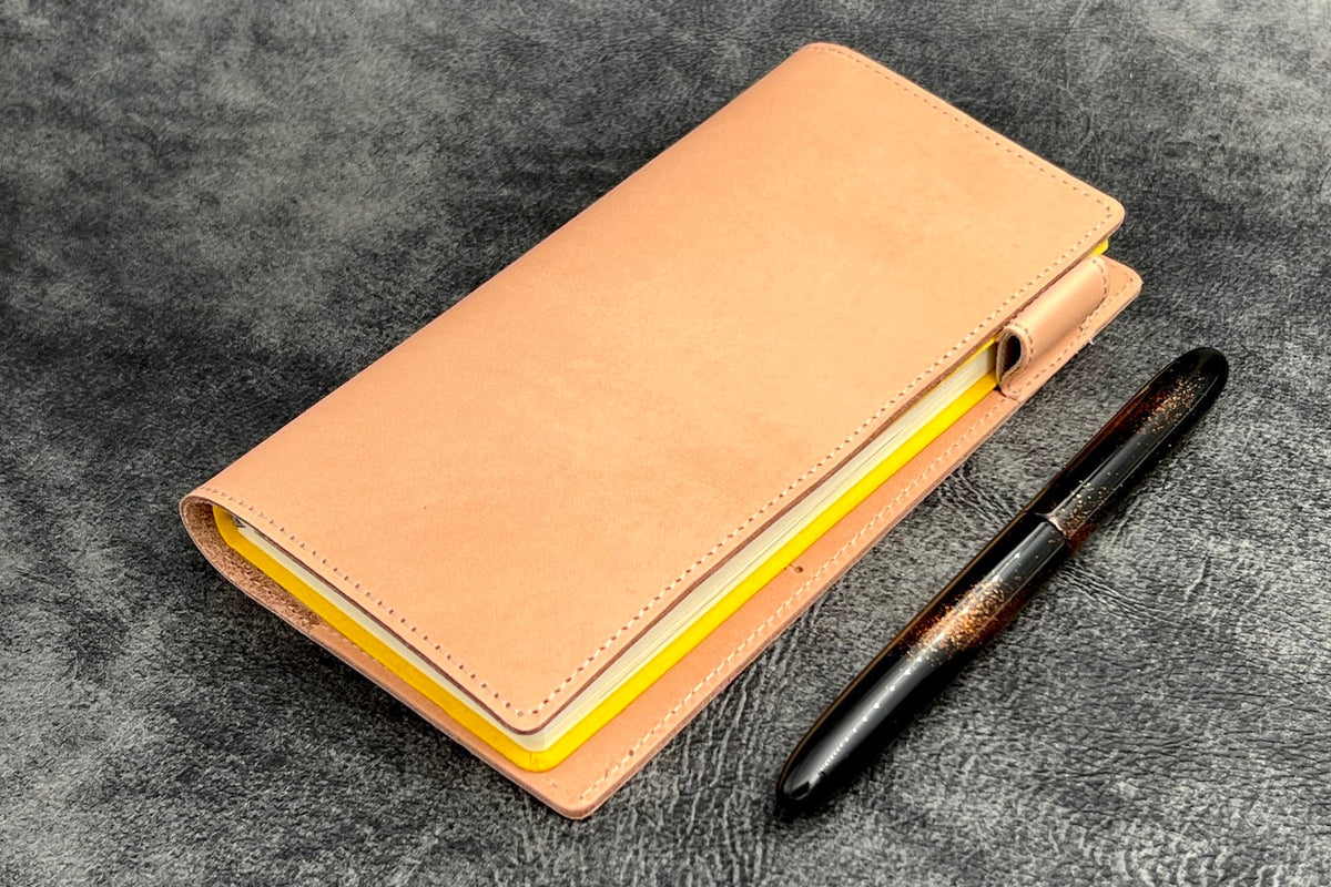 Galen Leather Slim Hobonichi Planner Cover - Undyed