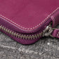 Galen Leather 10 Slot Zippered Pen Case - Purple