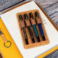 Galen Leather A5 Zippered Notebook Folio - Crazy Horse Honey Ochre