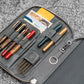 Galen Leather A5 Zippered Notebook Folio - Crazy Horse Smoky