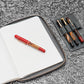 Galen Leather A5 Zippered Notebook Folio - Crazy Horse Smoky