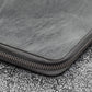 Galen Leather A5 Zippered Notebook Folio - Crazy Horse Smoky