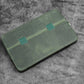 Galen Leather 12 Slot Zippered Magnum Opus Pen Case - Crazy Forest Green (with Removable Pen Tray)