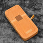 Galen Leather 3 Slot Zippered Magnum Opus Pen Case - Crazy Honey Ochre (with Removable Pen Tray)