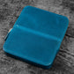 Galen Leather 6 Slot Zippered Magnum Opus Pen Case - Crazy Horse Ocean Blue