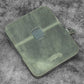 Galen Leather 6 Slot Zippered Magnum Opus Pen Case - Crazy Horse Forest Green