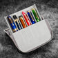 Galen Leather 6 Slot Zippered Magnum Opus Pen Case - Crazy Horse Smoky