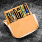 Galen Leather 6 Slot Zippered Magnum Opus Pen Case - Undyed