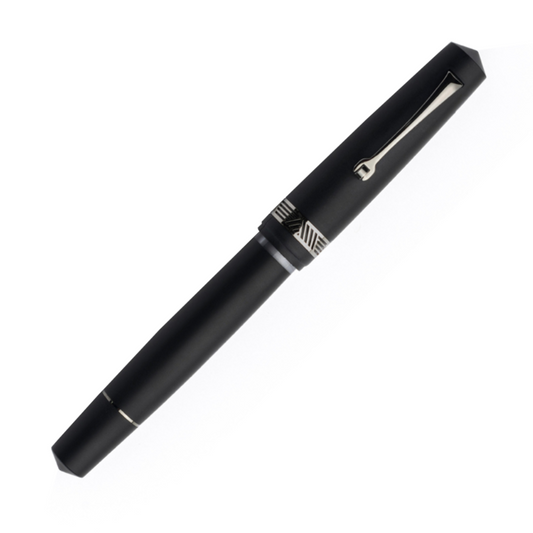 Leonardo Momento Magico Fountain Pen - Black Matte with Ruthenium Trim