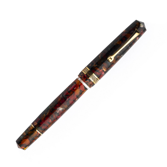 Leonardo Momento Magico Fountain Pen - Millefiori with Gold Trim