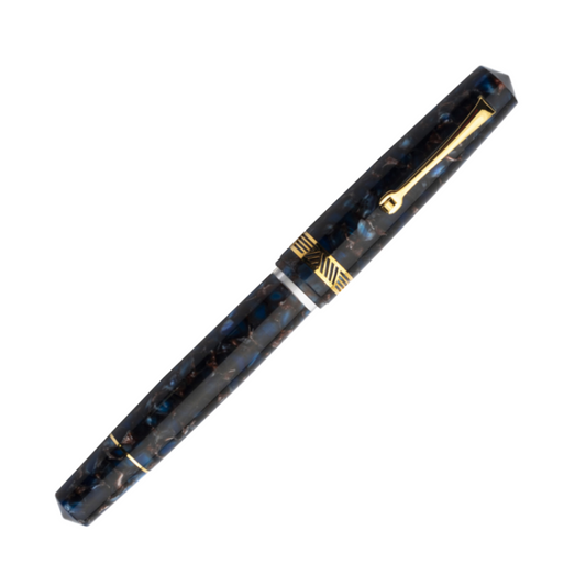 Leonardo Momento Magico Fountain Pen - Pietra Salata with Gold Trim