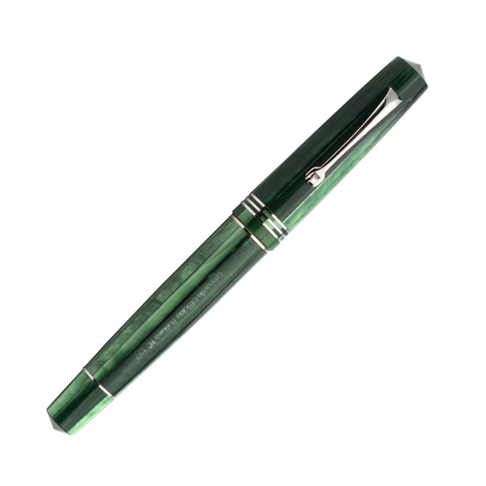 Leonardo Momento Zero Fountain Pen - Alga with Silver Trim