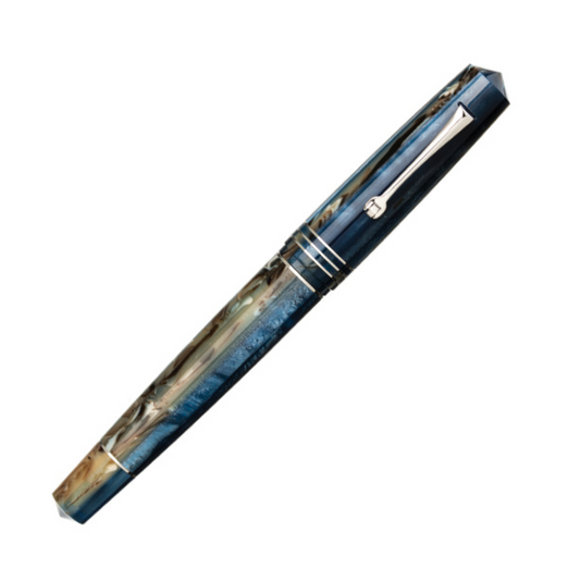 Leonardo Momento Zero Fountain Pen - Hawaii with Silver Trim