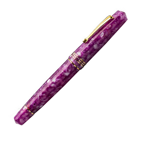 Leonardo Momento Zero Fountain Pen - Lavander with Gold Trim