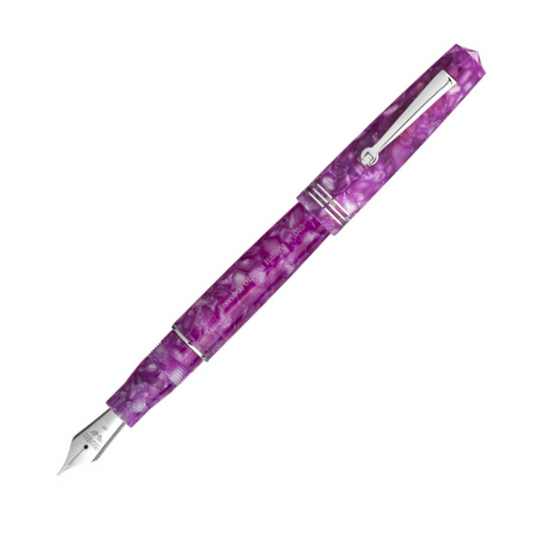 Leonardo Momento Zero Fountain Pen - Lavander with Silver Trim