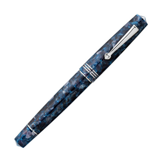 Leonardo Momento Zero Fountain Pen - Sorrento Blue with Silver Trim