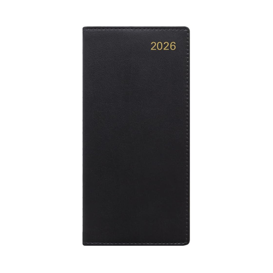 Letts of London 2026 Belgravia Slim Week to View Planner - Black (Landscape)