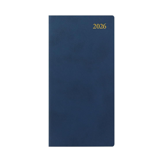 Letts of London 2026 Signature Bonded Slim Planner - Blue