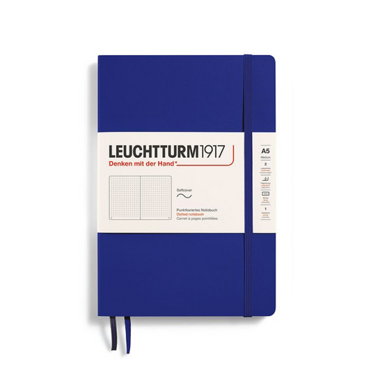 Leuchtturm1917 A5 Medium Softcover Dotted Notebook - Ink