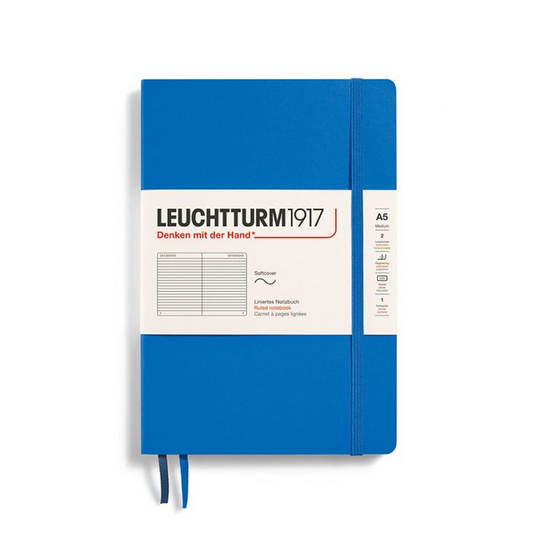 Leuchtturm1917 A5 Medium Softcover Ruled Notebook - Sky