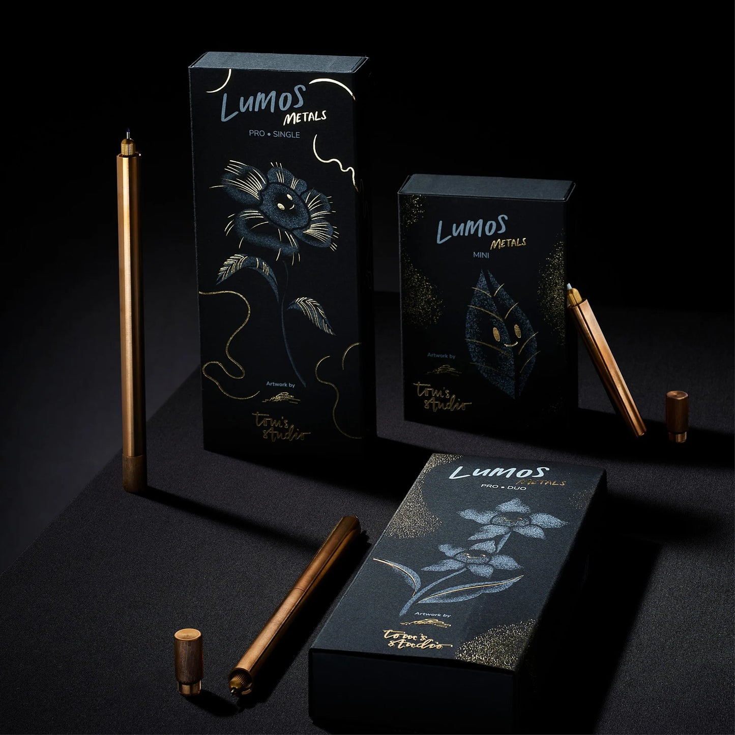 Tom's Studio Lumos Pro The Infinitely Refillable Pen - Bronze (Duo Tip)