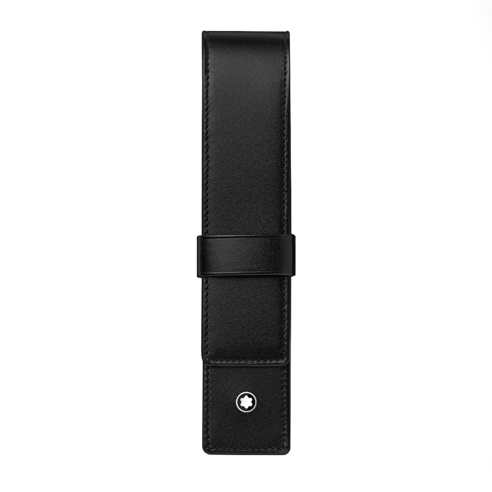 Montblanc Pen Pouch - Black Single with Clasp (Meisterstück)