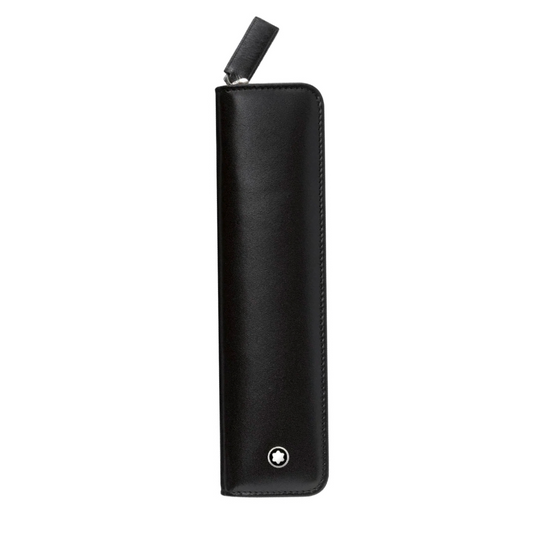 Montblanc Pen Pouch - Single Black Zippered (Meisterstück)