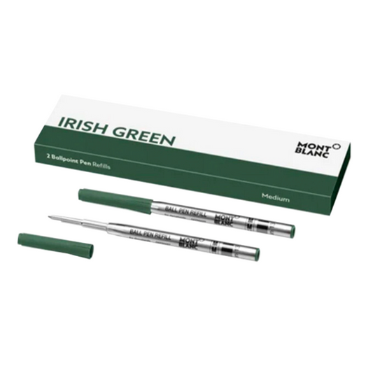 Montblanc Ballpoint Refill - Irish Green Medium (2 ea)