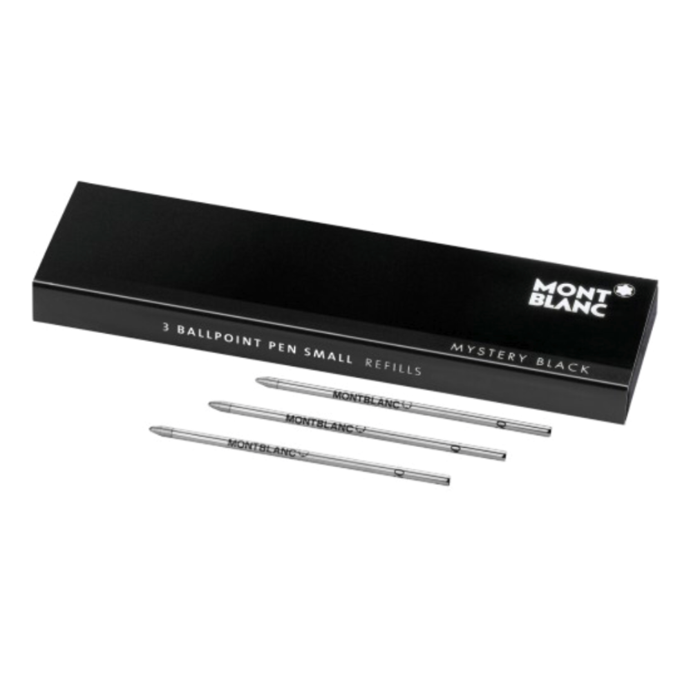 Montblanc Small Ballpoint Refill - Mystery Black (3 ea)