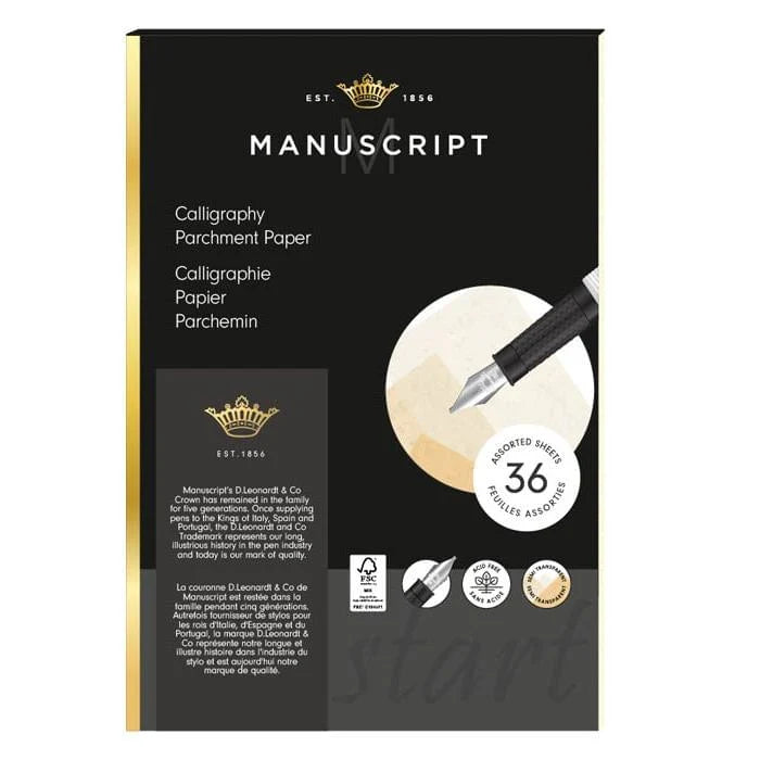 Manuscript Calligraphy Parchment Paper (36 Sheets)