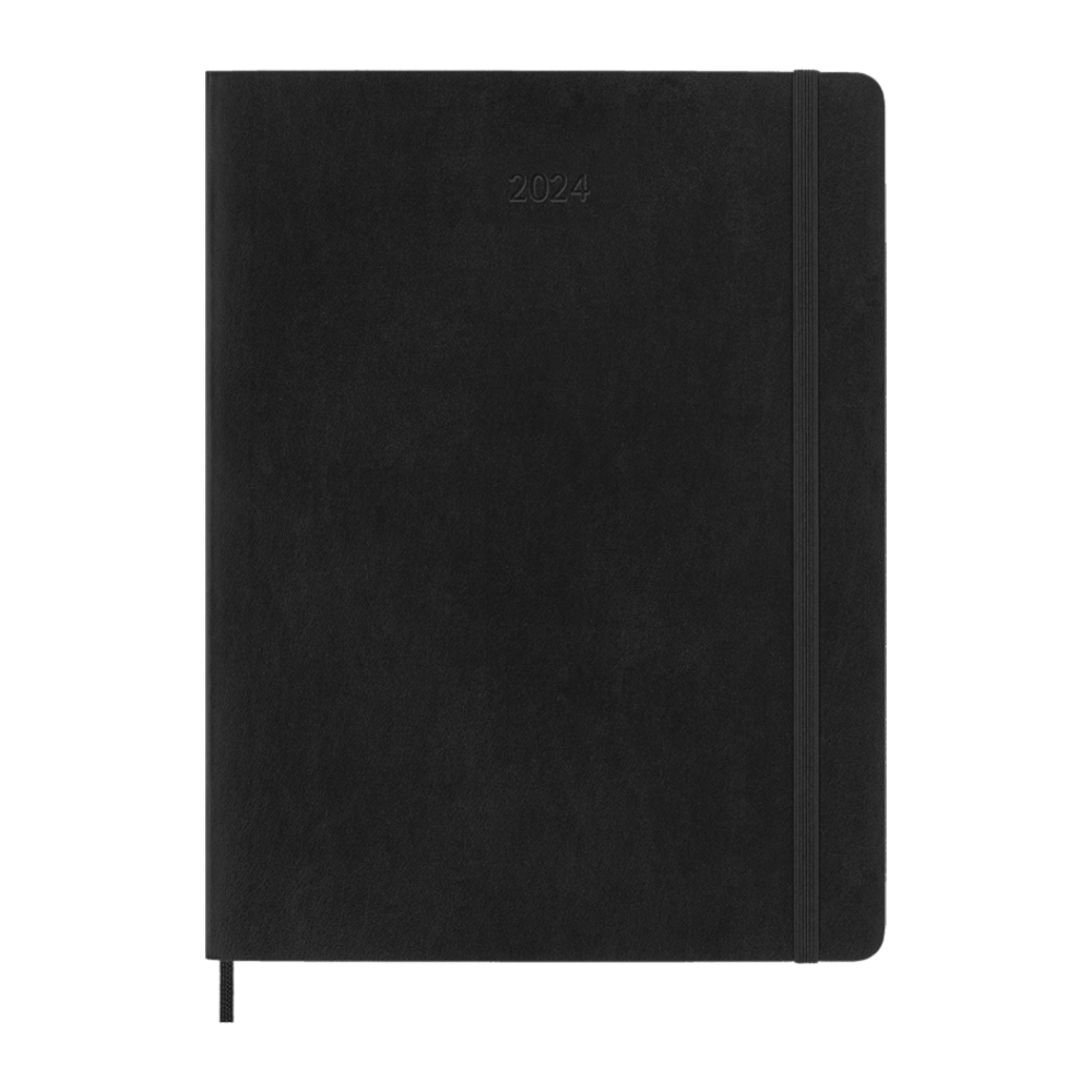 Moleskine 2024 XL Softcover Classic Monthly Planner - Black