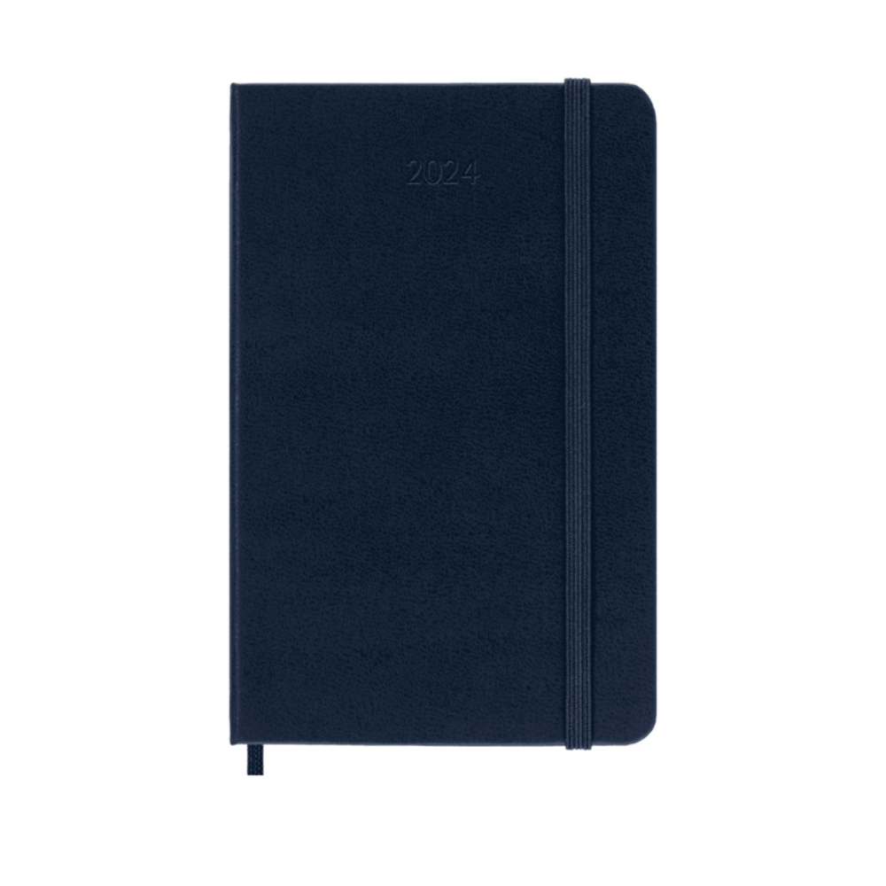 Moleskine 2024 Large Softcover Classic Weekly Planner - Sapphire Blue