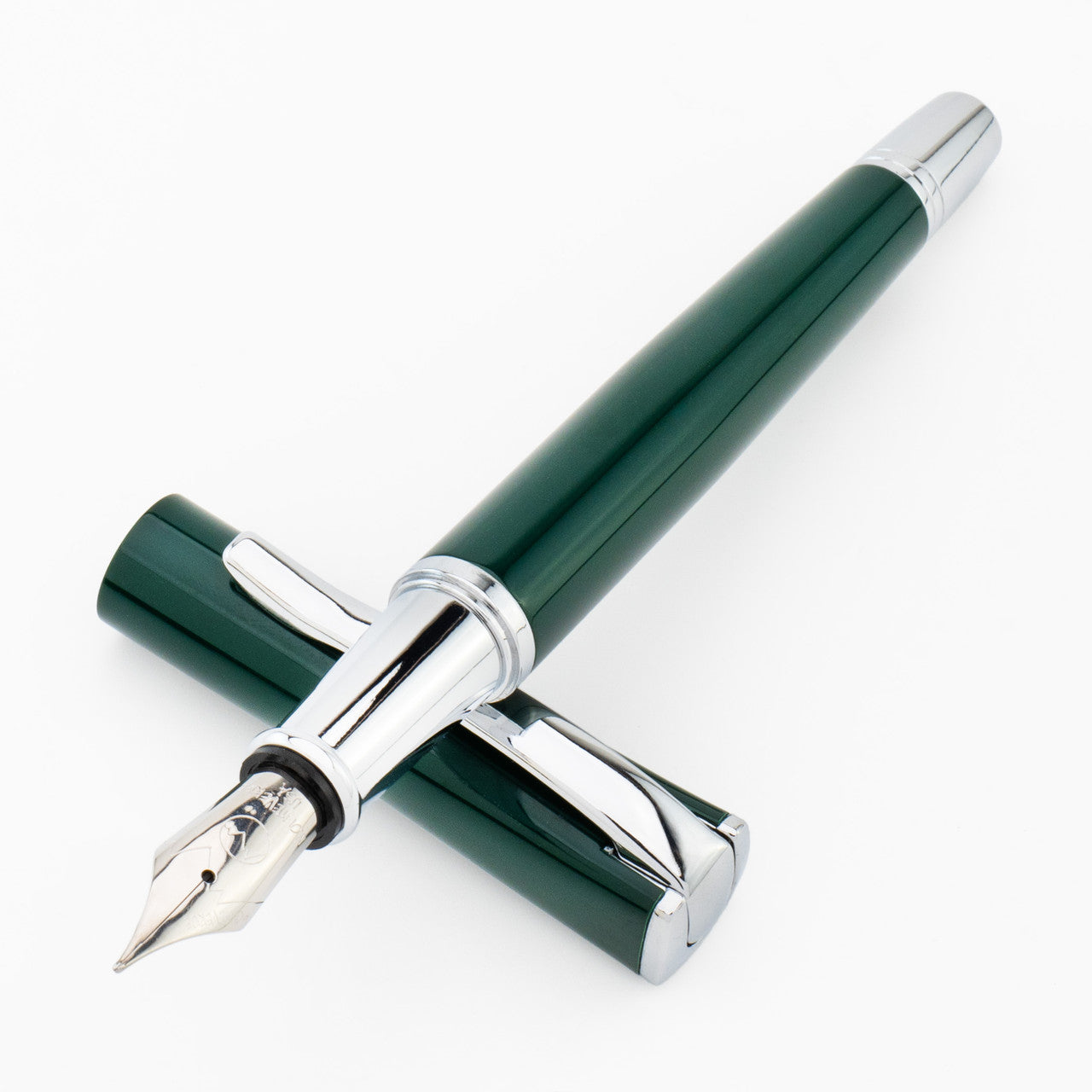 Monteverde Impressa Fountain Pen - Rolex Green with Chrome Trim