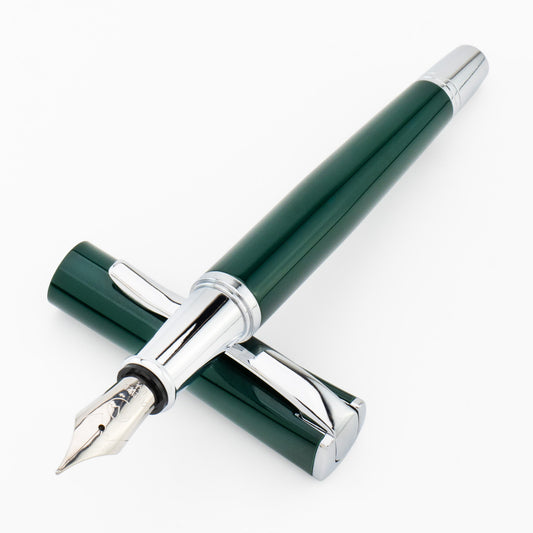 Monteverde Impressa Fountain Pen - Rolex Green with Chrome Trim
