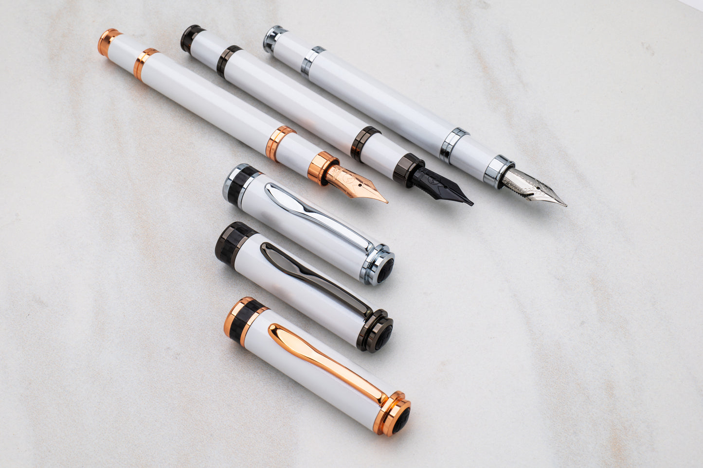 Monteverde Innova 2026 Color of the Year Fountain Pen & 15ml Ink Set - Cloud Dancer with Gunmetal Trim (Limited Edition)