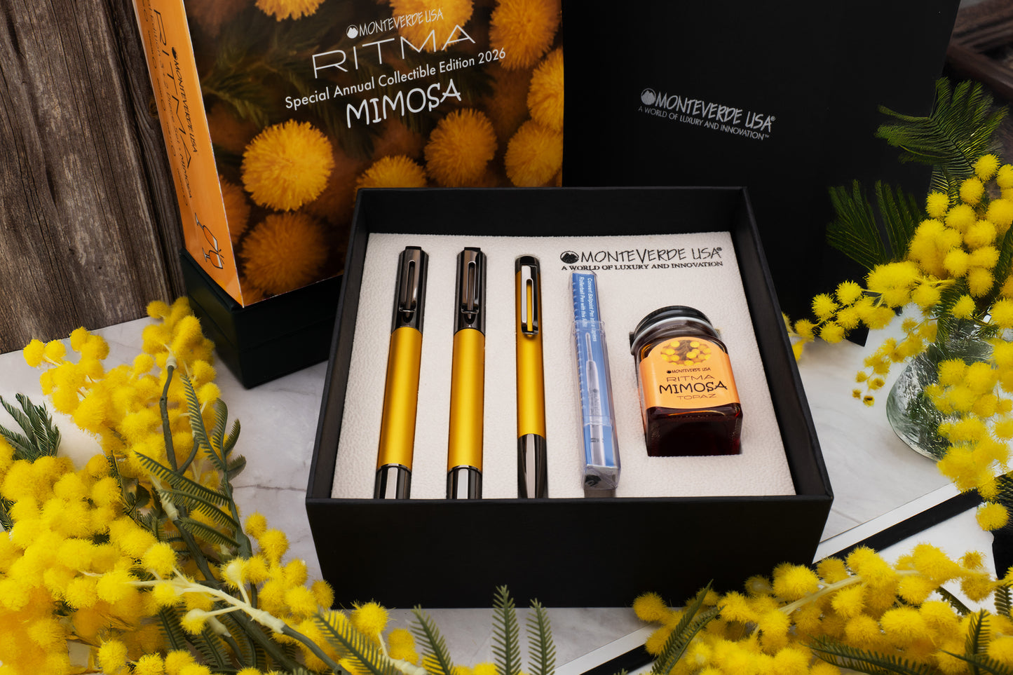 Monteverde Ritma 3 + 2 Piece Set - Mimosa (2026 Special Collection Edition)