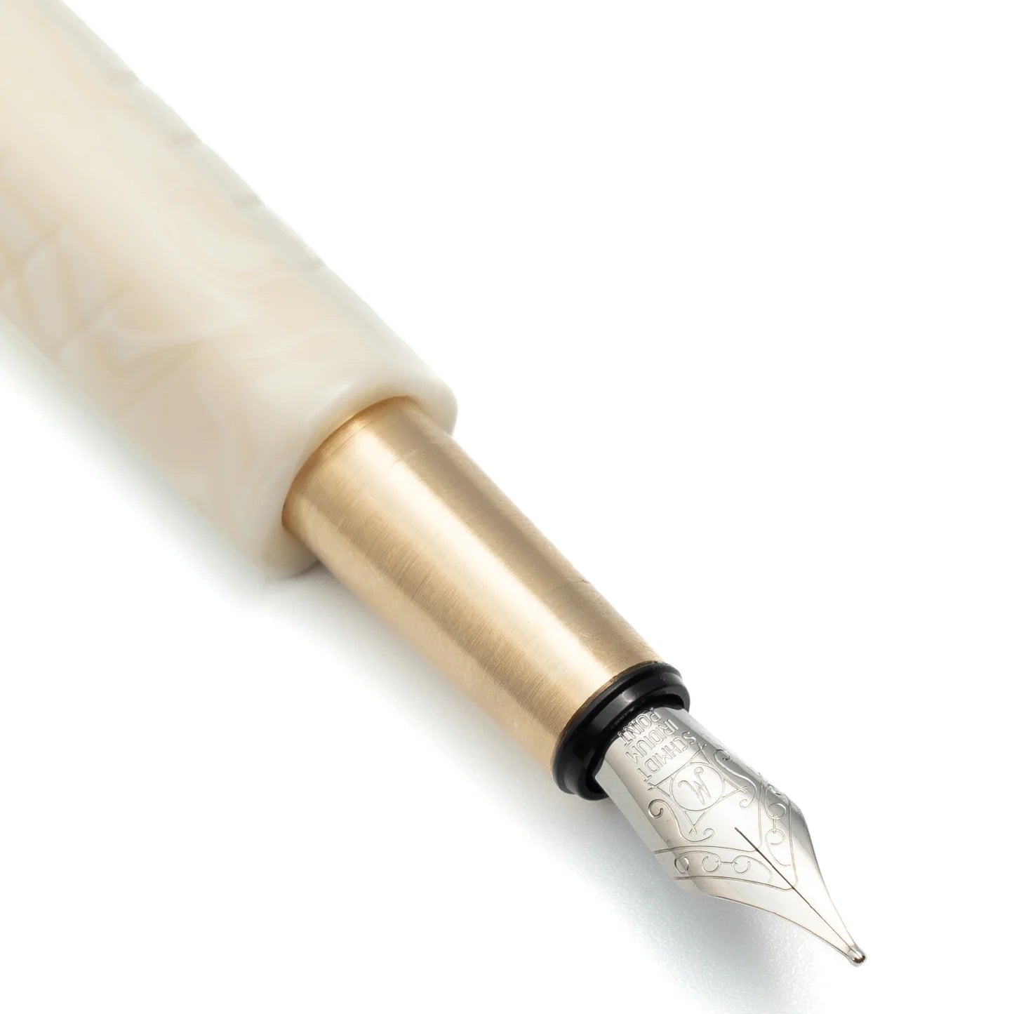 Kolo Tino Acrylic Fountain Pen - 'Mother' White Swirl (Limited Edition)