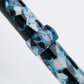 Conklin Mark Twain Demonstrator Fountain Pen - Blue Array with Chrome Trim